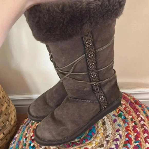 L.L. Bean brown  suede leather boots - Picture 3 of 8